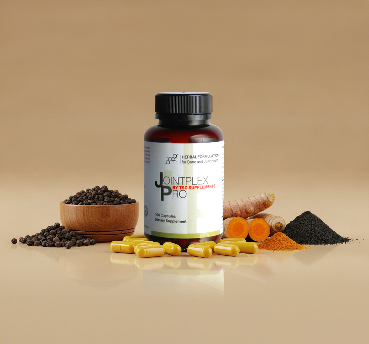 Jointplex Pro ingredients Joint Plex Pro with turmeric, ashwagandha, boswellia and ginger